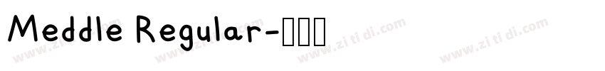 Meddle Regular字体转换